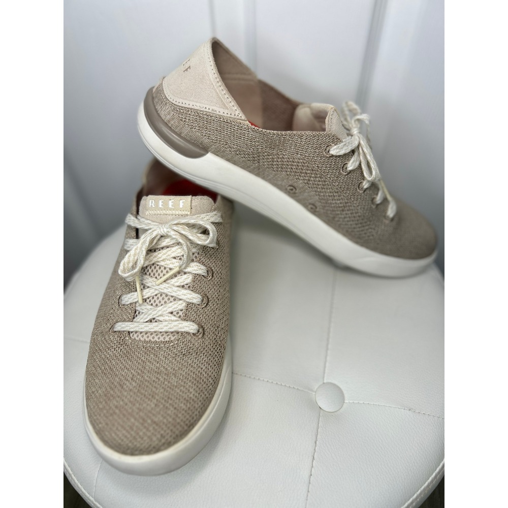 Reef Swellsole Neptune Sneaker 10 Tan Mesh Lightweight Beach Travel